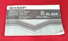 Manuel De La Calculatrice Scientifique SHARP MODÈLE EL-524