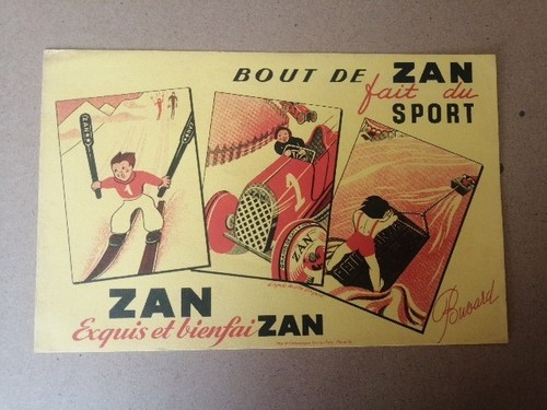 Ancien buvard publicitaire zan - ancien,