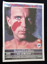 Publicité advert concert album advertising BERNARD LAVILLIERS 1986 PARIS