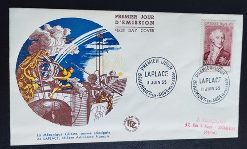 Enveloppe premier jour - premier, laplace