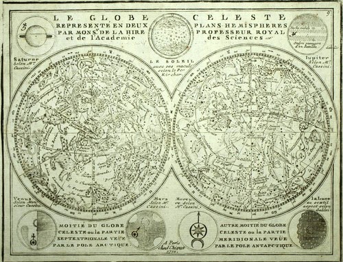 Planisphère globe céleste - globe, et