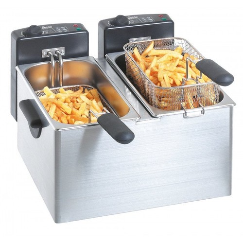 Friteuse double inox 4 - friteuse,
