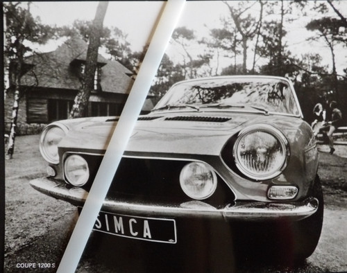 Photo presse simca coupé 1200 - presse,