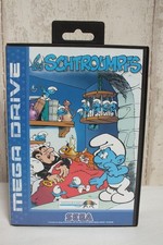 Ancien Jeu SEGA  MEGADRIVE Méga Drive -- Les SCHTROUMPFS   -- TBE CIB
