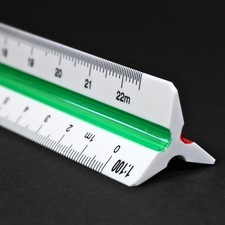 Règle 30 cm – Règle triangulaire en plastique – Règle d'échelle triangulaire ...