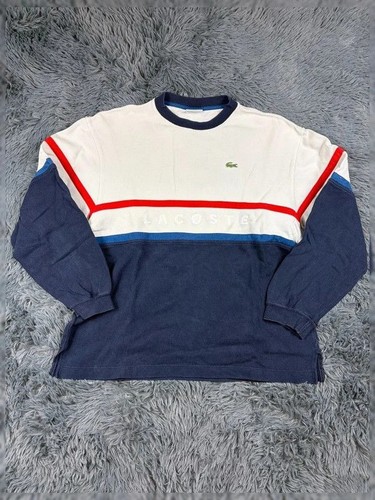 Pull lacoste vintage bleu - lacoste,