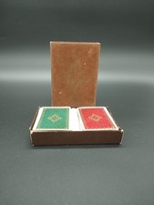 Coffret vintage 2 jeux de 54 cartes "Héron" – Fabriqué en France – Avec étui