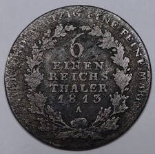 Monnaie argent 6 thaler - 1/6,