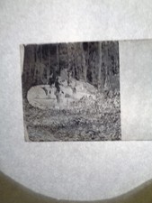 Plaque stéréoscopique tank  vers 1900