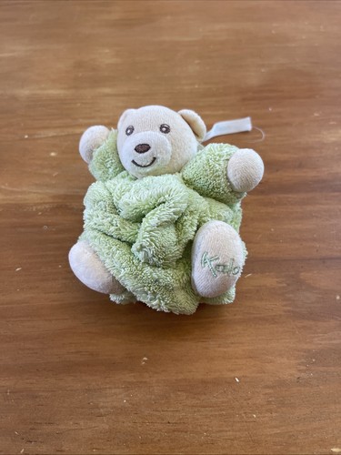 Doudou petit ours plume vert - ours,