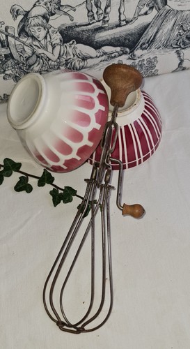 Ancien fouet batteur - ancien, fer