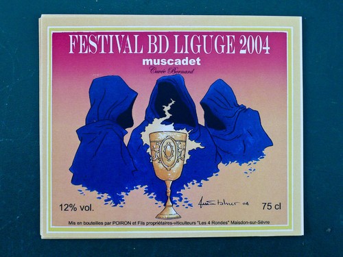 Etiquette vin ligugé - bd,