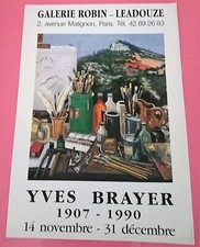 *POSTER * YVES BRAYER * PAYSAGE PROVENçAL ET MATERIEL DE PEINTURE *