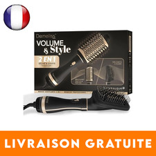 Demeliss SAINT ALGUE Brosse Soufflante 2 en 1, Sèche et Coiffe et 3 Températures