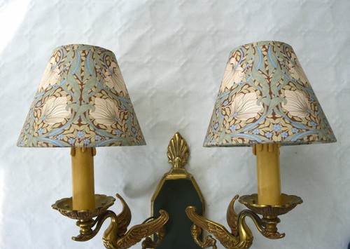 Paire abat jours motif art - motif,