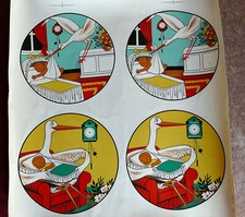 Planche de 4 Décalcomanies