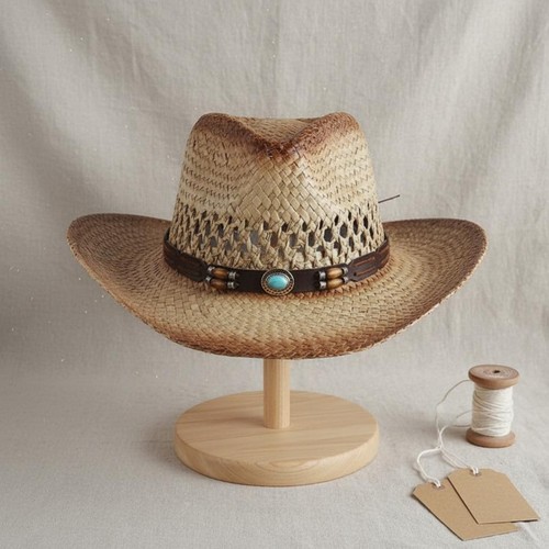 Chapeau cowboy paille - chapeau, de