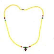 Collier Massai Perles Jaune