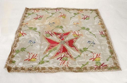 Voile calice soie fil or - voile,