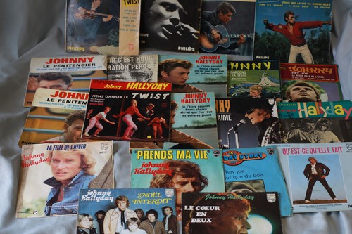 Lot disques johnny hallyday - lot,