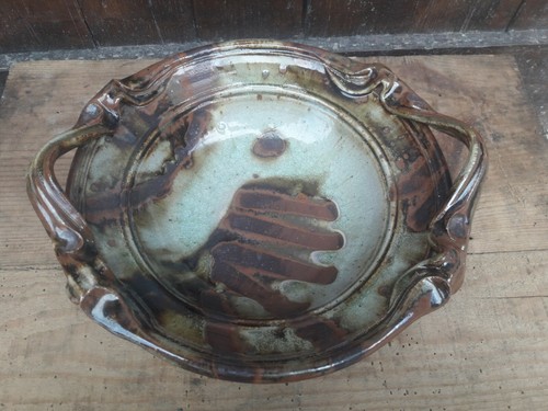 Faience ceramique plat signé - ceramique,