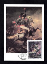 CARTE POSTALE CACHET PREMIER JOUR -TABLEAU DE MAITRE-JEAN LOUIS GERICAULT -1962