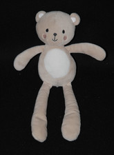 🐻Peluche doudou ours SIMBA TOYS KIABI NICOTOY beige ventre blanc rond 29 cm