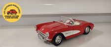 Chevrolet corvette 1957 Cabriolet - Burago 1.18 -  Miniature Rouge Vintage Rare