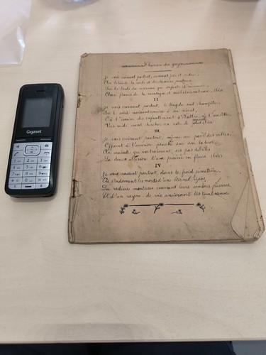 Ancien cahier manuscrit - cahier,