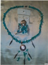 Neuf Parure Collier + Boucles