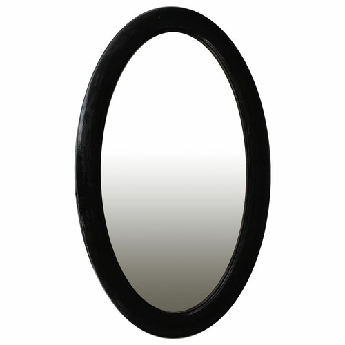 Miroir ovale laqué - , style