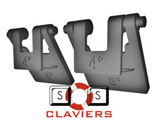 Pieds de remplacement pour clavier Logitech Cordless Desktop Wave PRO