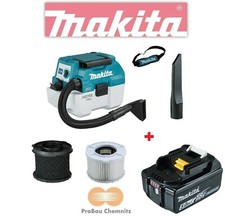 Aspirateur sans fil Makita 18 V DVC750LZX3 avec 1 batterie BL1850B, aspirateu...