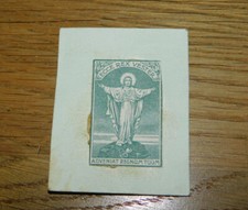 Ancien IMAGE PIEUSE ECCE REX VESTER adveniat regnum tuum JESUS CHRIST ex voto