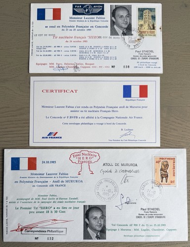 Signed captain pilote concorde - signed,