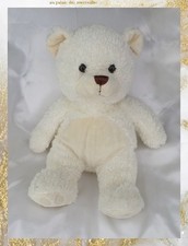 Doudou Peluche Ours Ecru Et