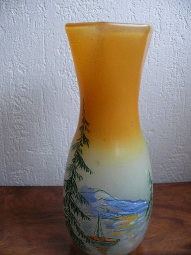 Superbe ancien vase verre