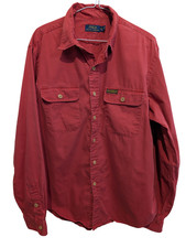 Chemise Polo Ralph Lauren vintage rouge 2 poches taille XL #2619