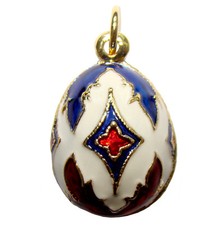 CROIX Pendentif Oeuf Fabergé