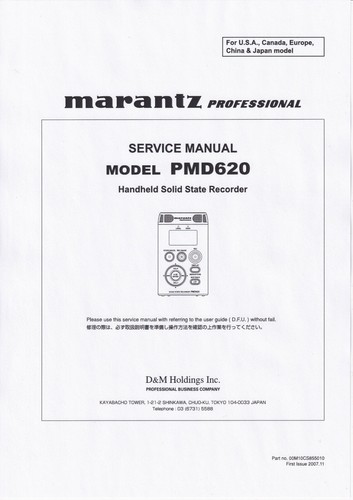 Service manuel instructions - manuel, d'instructions