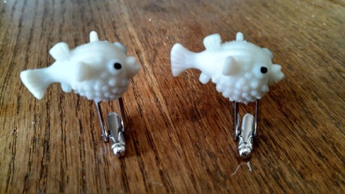 Brillant poisson globe - poisson-globe, boutons