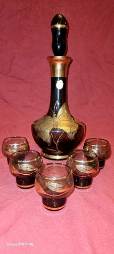 Service liqueur bohême - à,