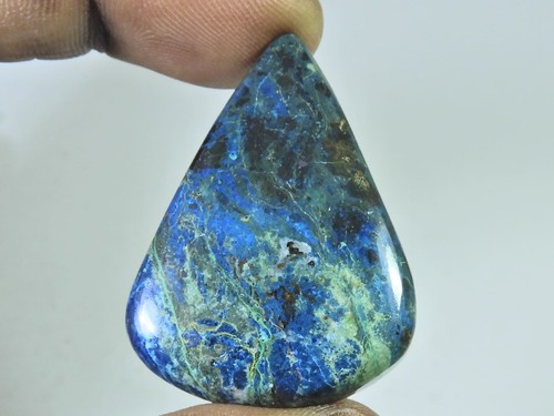 Cabochon poire shattuckite - de,