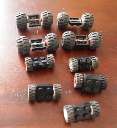 Roues pneu essieu - essieu,, lego