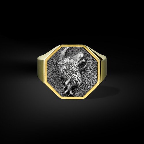 Bague argent fait main - en,
