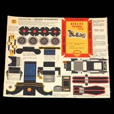 MAQUETTE BOLIDES D'AUTREFOIS 27 - TACOT SHELL BERRE CARTON BERLIET VICTORIA 1910