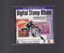 Cd-Rom Software Timbres Philatélie Numérique Stamp Album US Postal Treasures