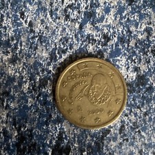 50 centimes Espagne 2000 M - 1re carte - Miguel Cervantès - Tbe