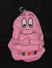 Peluche Doudou Range Pyjama Bébé BARBAPAPA Rose Yeux Brodés Scratch 31 Cm TTBE