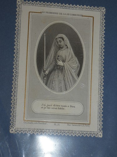 Image pieuse canivet dentelle - pieuse,